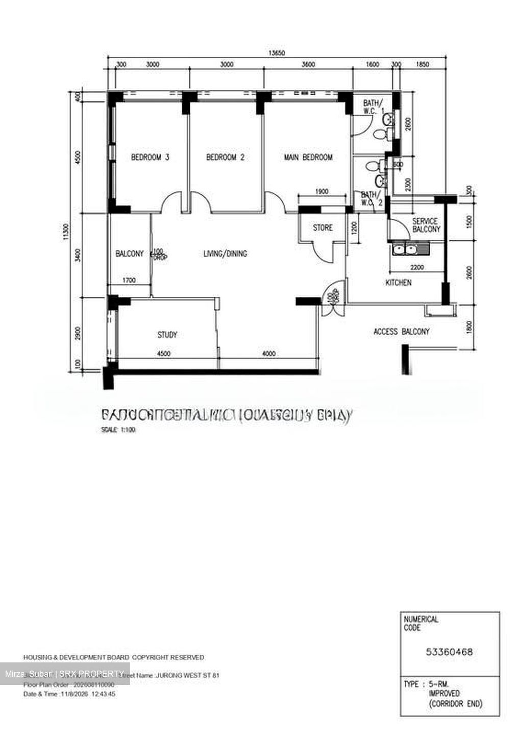 Blk 847 Nanyang Pearl (Jurong West), HDB 5 Rooms #599693041